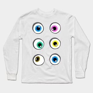 my eyes are up here Long Sleeve T-Shirt